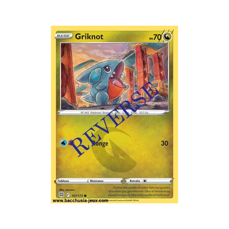 Carte Pokémon EB09 107/172 Griknot Reverse