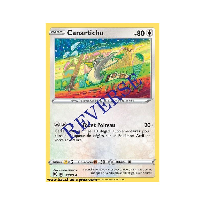Carte Pokémon EB09 115/172 Canarticho Reverse