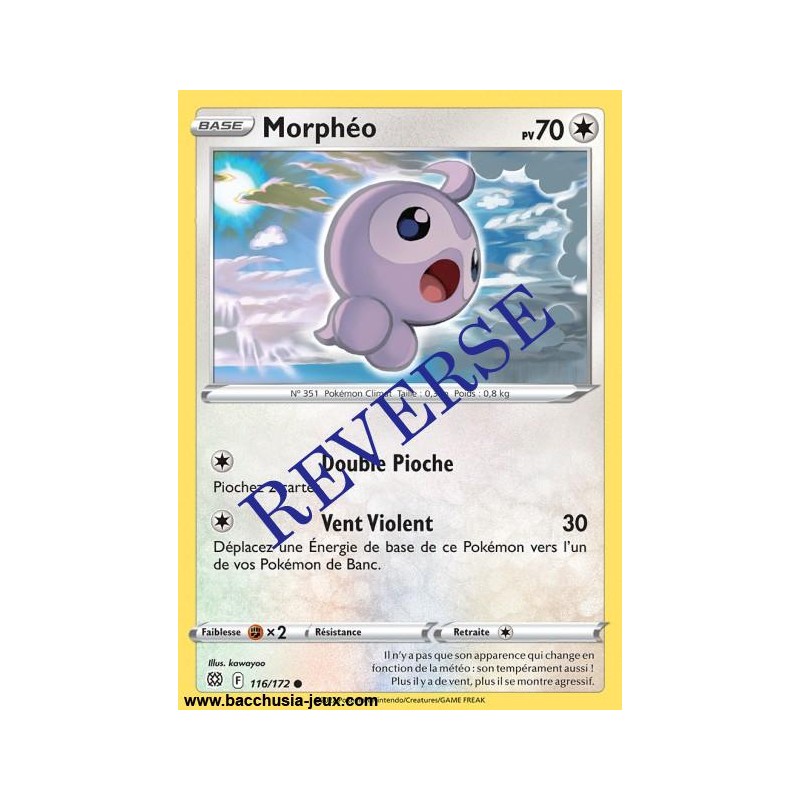 Carte Pokémon EB09 116/172 Morphéo Reverse