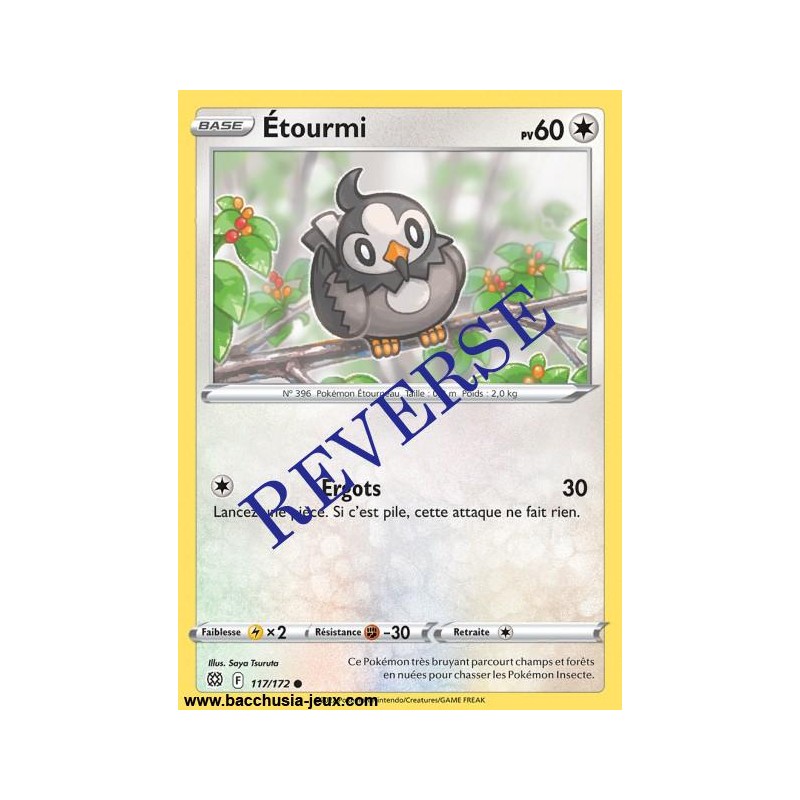 Carte Pokémon EB09 117/172 Etourmi Reverse