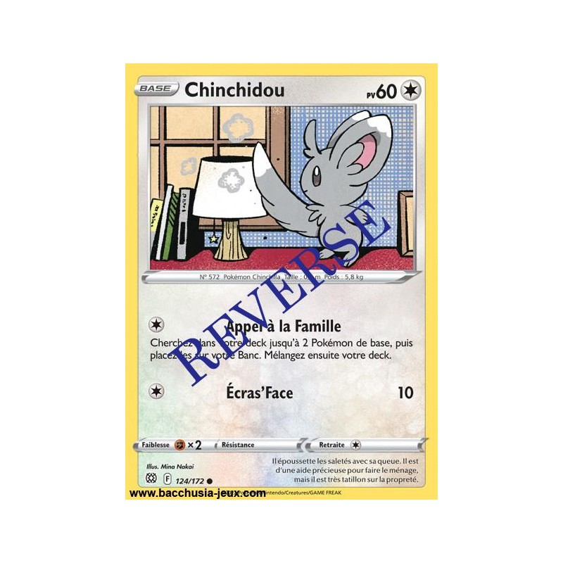 Carte Pokémon EB09 124/172 Chinchidou Reverse