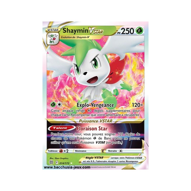 Carte Pokémon EB09 014/172 Shaymin VStar