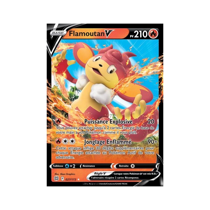 Carte Pokémon EB09 027/172 Flamoutan V
