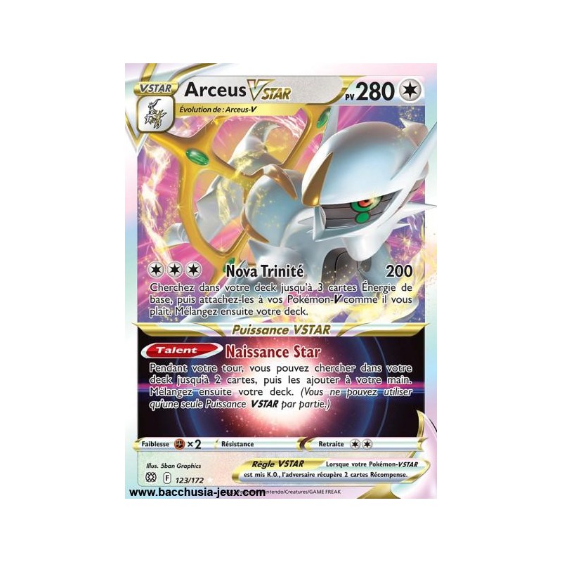 Carte Pokémon EB09 123/172 Arceus VStar