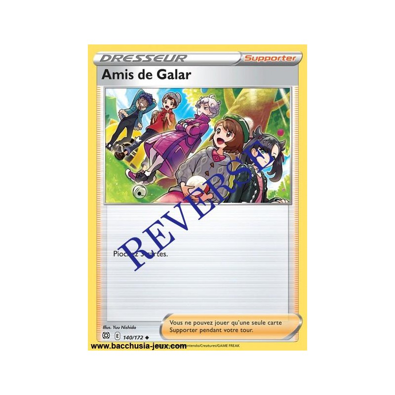 Carte Pokémon 140/172 Amis de Galar Reverse