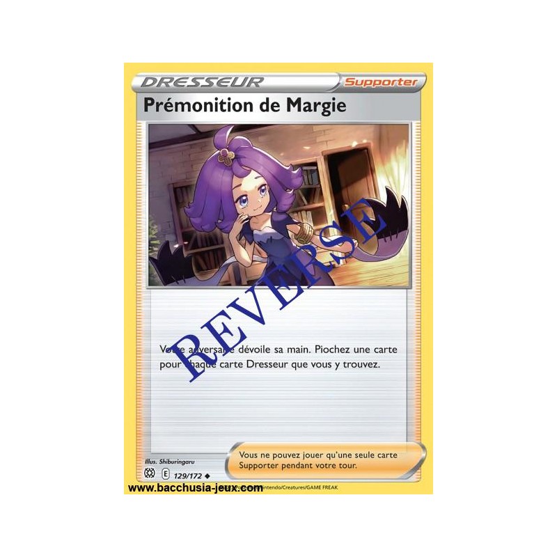 Carte Pokémon EB09 129/172 Prémonition de Margie Reverse