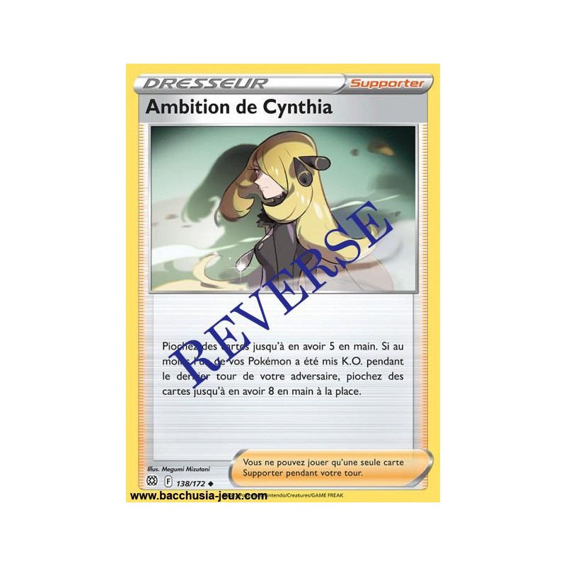 Carte Pokémon EB09 138/172 Ambition de Cynthia Reverse
