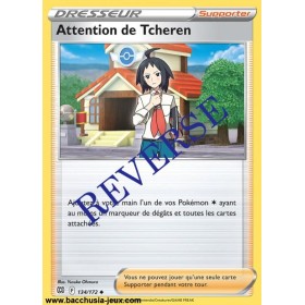 Carte Pokémon EB09 134/172 Attention de Tcheren Reverse