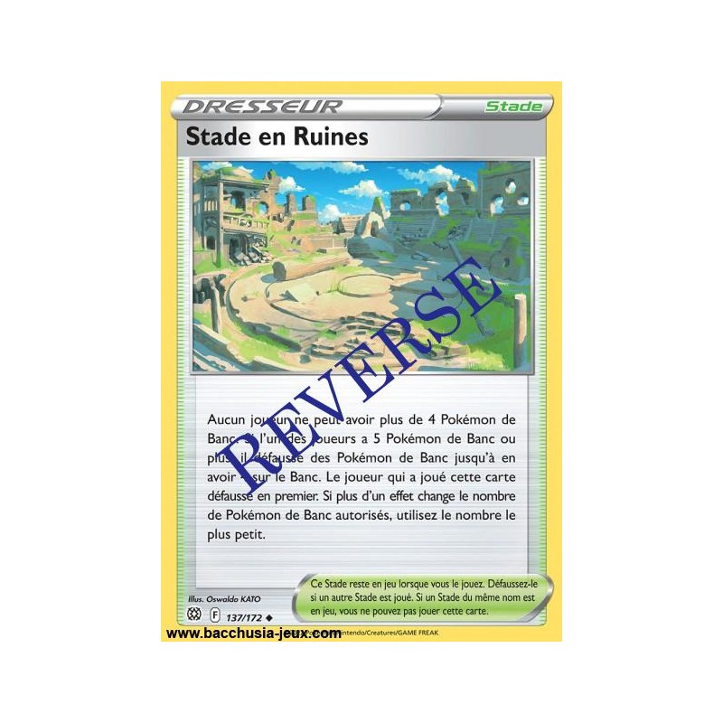 Carte Pokémon EB09 137/172 Stade en Ruines Reverse