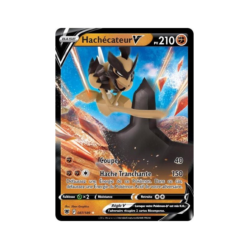 Carte Pokémon EB10 087/189 Hachécateur V