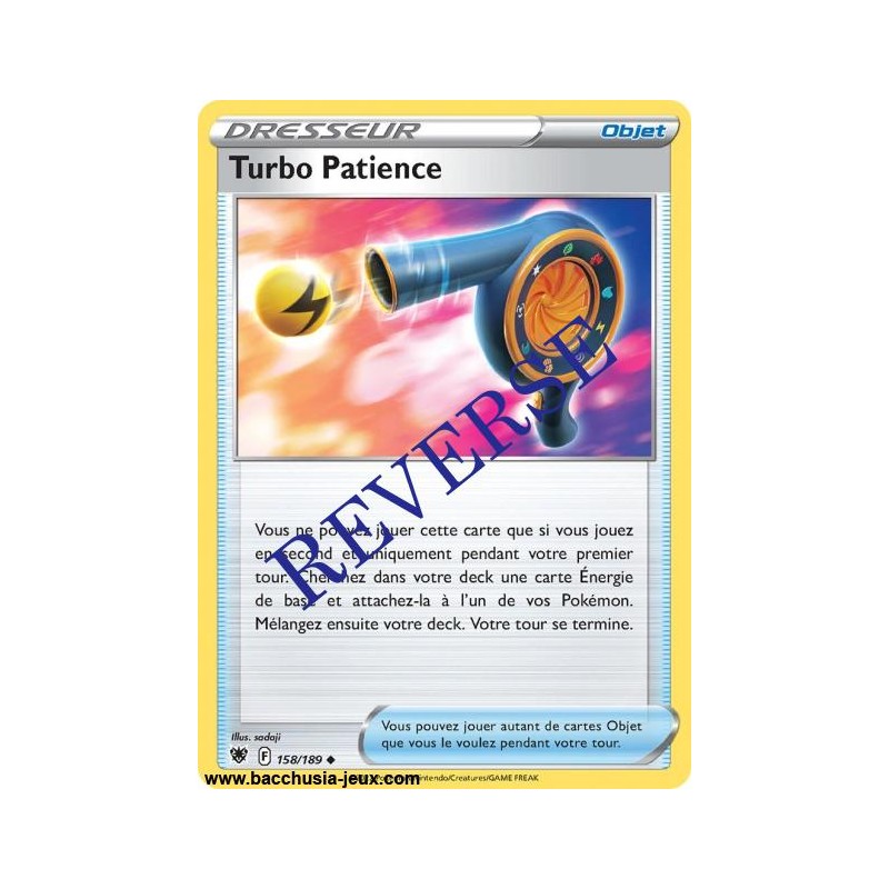 Carte Pokémon EB10 158/189 Turbo Patience Reverse