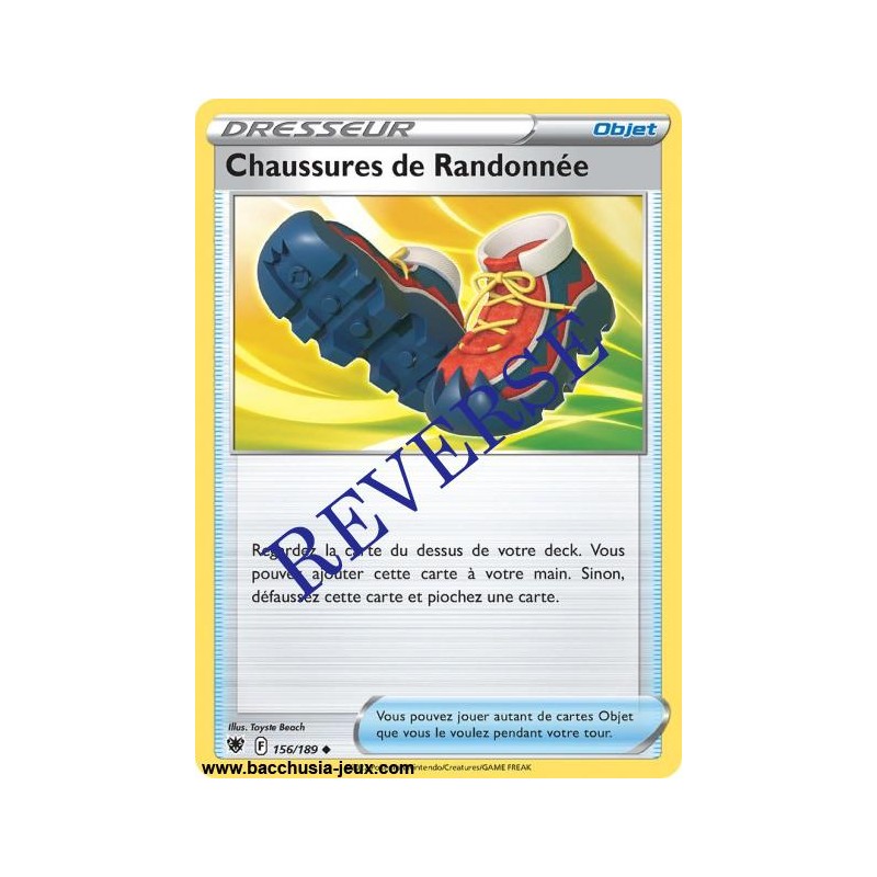 Carte Pokémon EB10 156/189 Chaussures de Randonnées Reverse