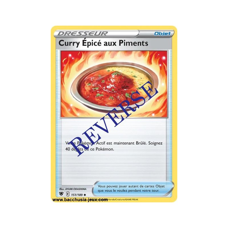 Carte Pokémon EB10 151/189 Curry Epicé aux Piments Reverse
