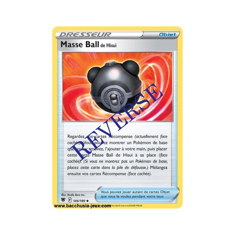 Carte Pokémon EB10 146/189 Masse ball de Hisui Reverse