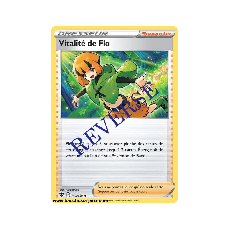 Carte Pokémon EB10 143/189 Vitalité de Flo Reverse