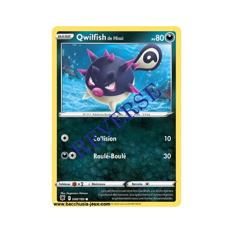Carte Pokémon EB10 088/189 Qwilfish de Hisui Reverse