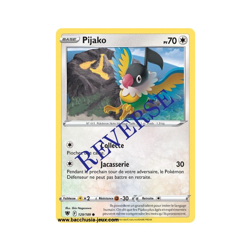 Carte Pokémon EB10 129/189 Pijako Reverse