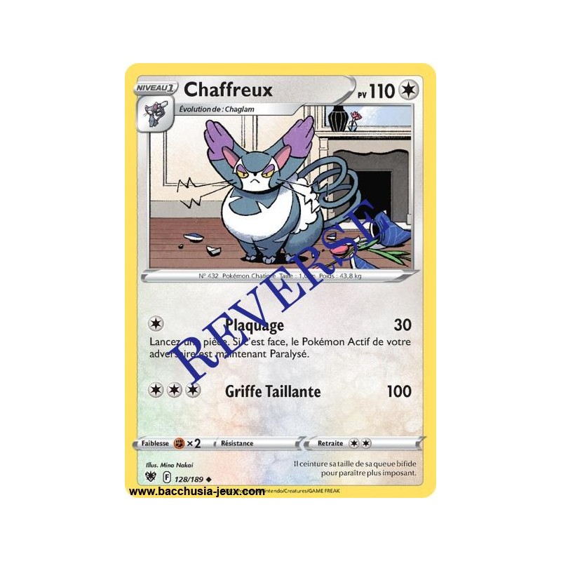 Carte Pokémon EB10 128/189 Chaffreux Reverse