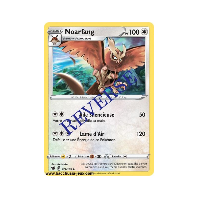 Carte Pokémon EB10 121/189 Noarfang Reverse
