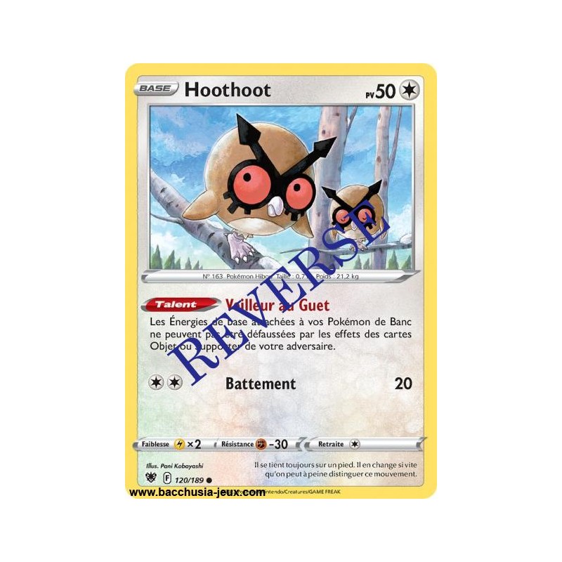 Carte Pokémon EB10 120/189 Hoothoot Reverse