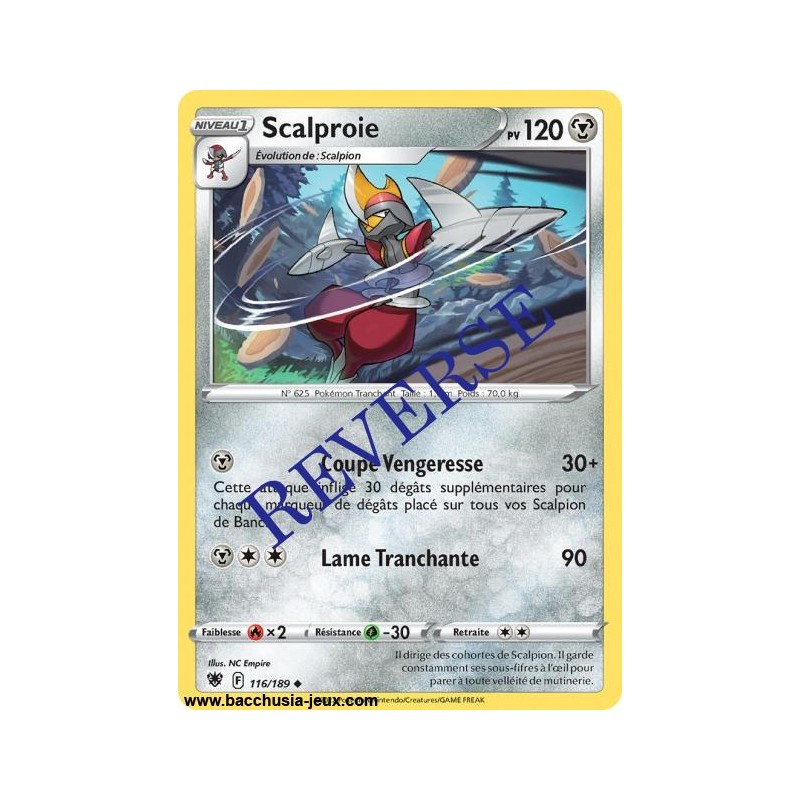 Carte Pokémon EB10 116/189 Scalproie Reverse