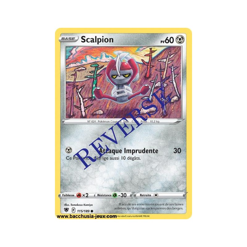 Carte Pokémon EB10 115/189 Scalpion Reverse