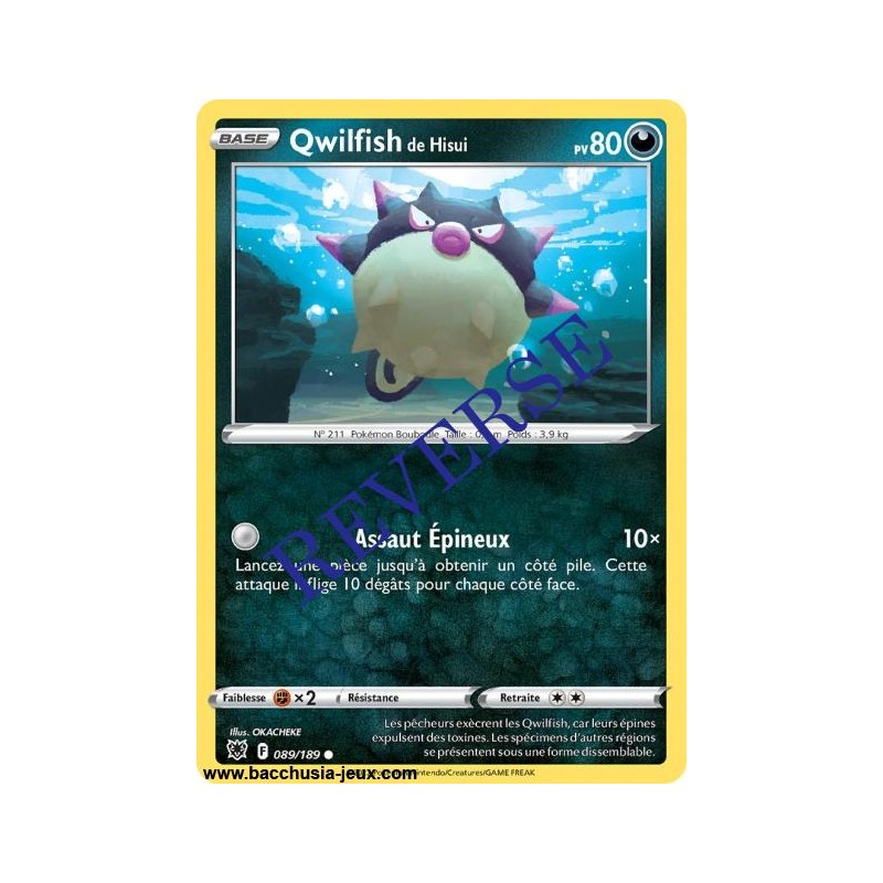 Carte Pokémon EB10 089/189 Qwilfish de Hisui Reverse