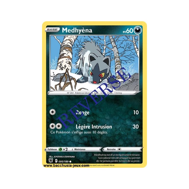 Carte Pokémon EB10 095/189 Medhyèna Reverse