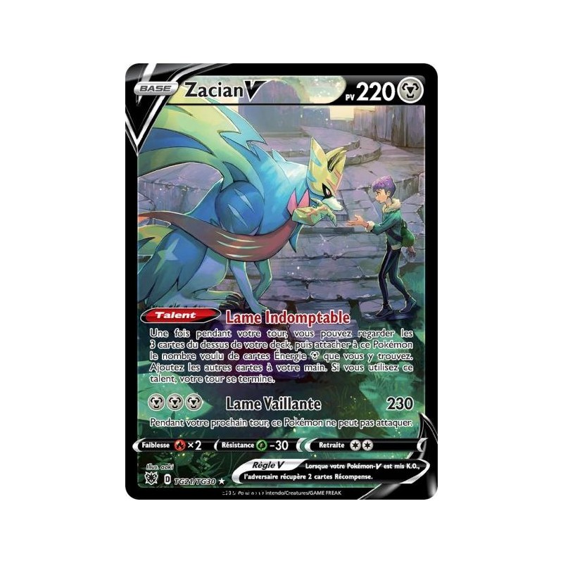 Carte Pokémon EB10 TG21/TG30 Zacian V