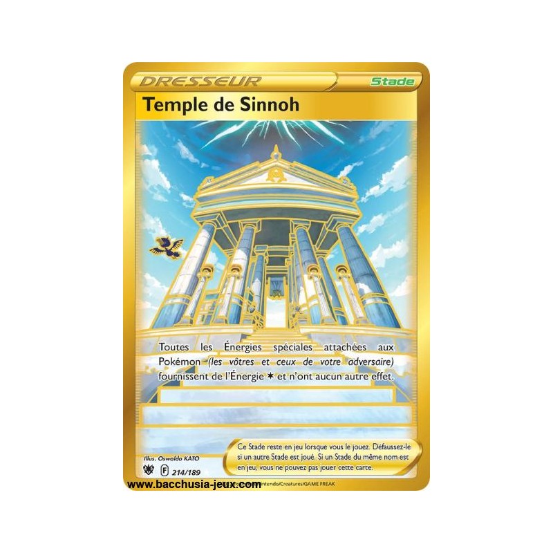 Carte Pokémon EB10 214/189 Temple de Sinnoh Secrète