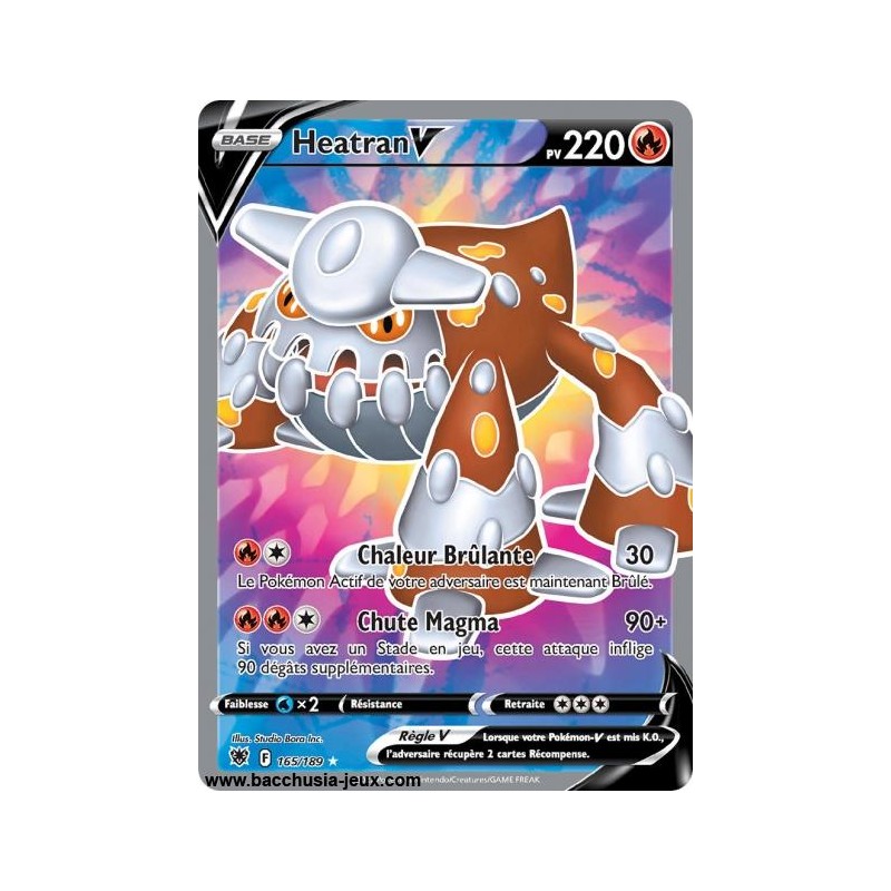 Carte Pokémon EB10 165/189 Heatran V