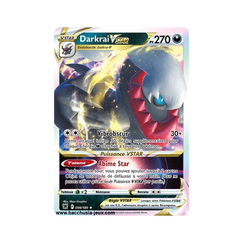 Carte Pokémon EB10 099/189 Darkrai V Star