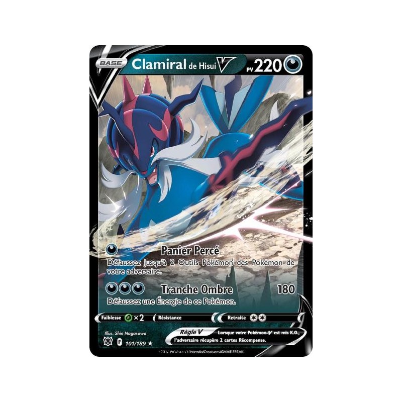 Carte Pokémon EB10 101/189 Clamiral de Hisui V