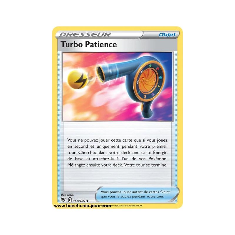 Carte Pokémon EB10 158/189 Turbo Patience