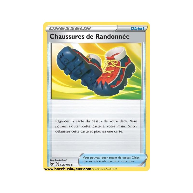 Carte Pokémon EB10 156/189 Chaussures de Randonnées