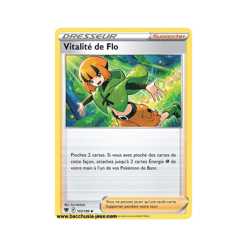 Carte Pokémon EB10 143/189 Vitalité de Flo