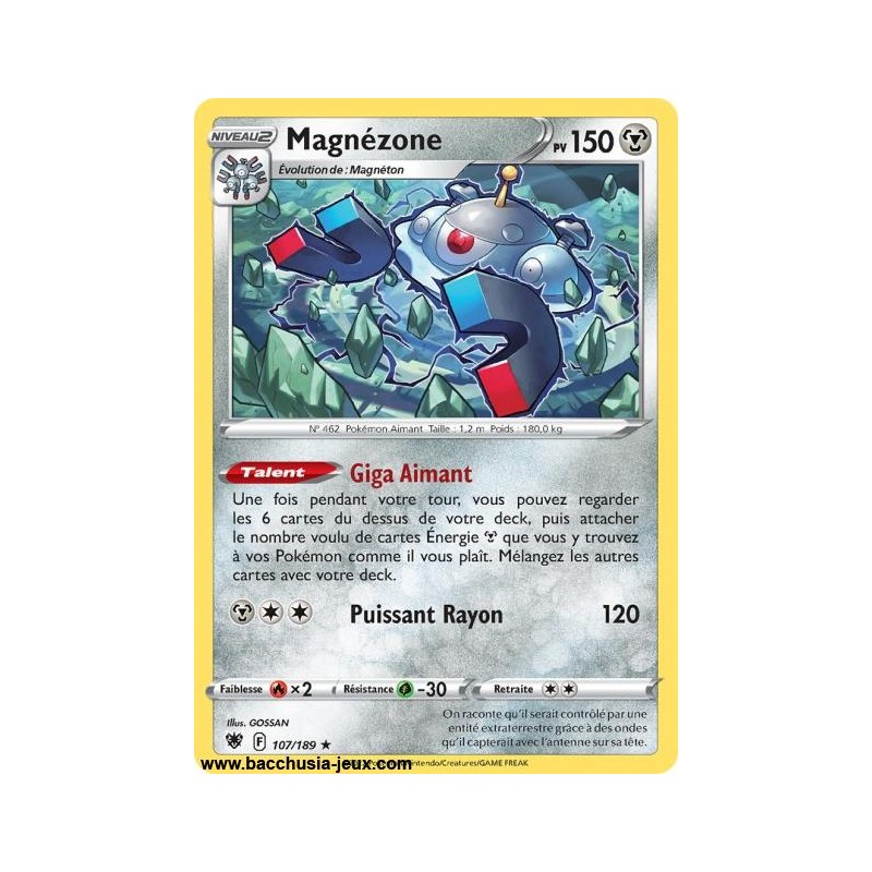 Carte Pokémon EB10 107/189 Magnézone HOLO