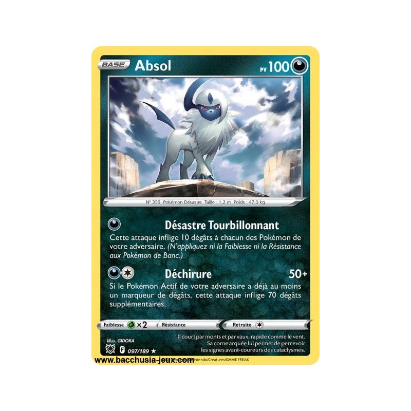 Carte Pokémon EB10 097/189 Absol HOLO