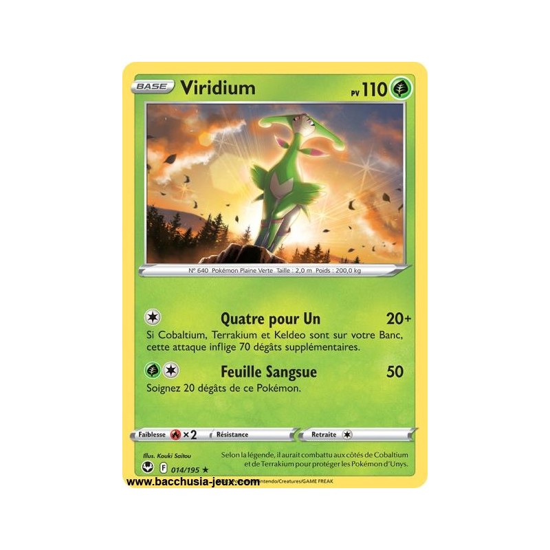 Carte Pokémon EB12 014/195 Viridium RARE