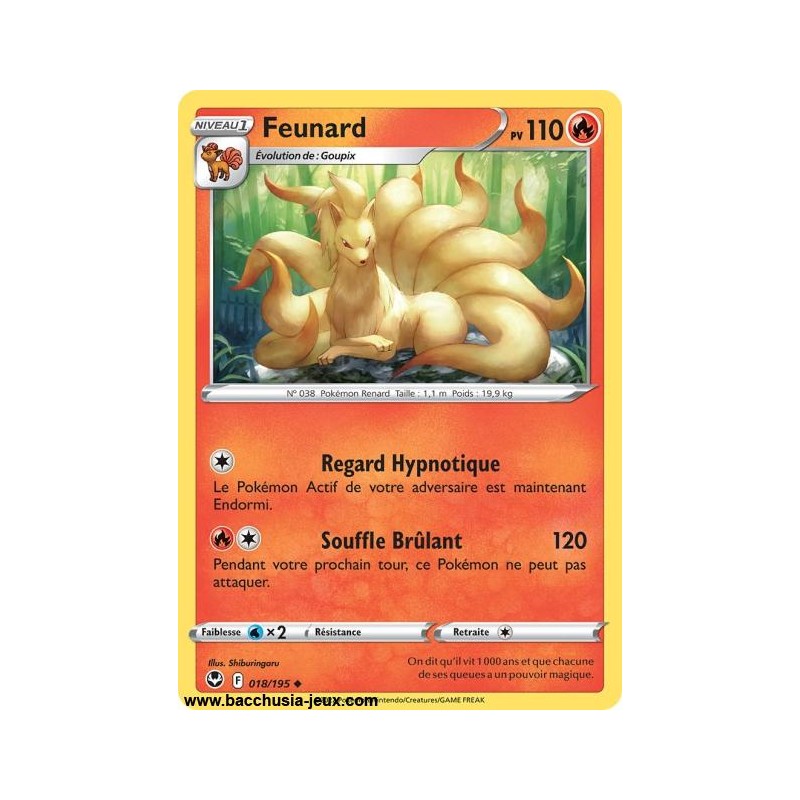 Carte Pokémon EB12 018/19 Feunard