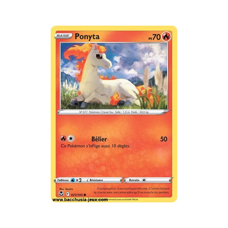 Carte Pokémon EB12 021/195 Ponyta