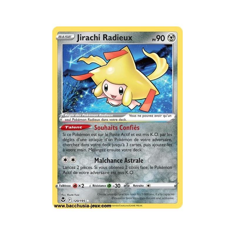 Carte Pokémon EB12 120/195 Jirachi Radieux