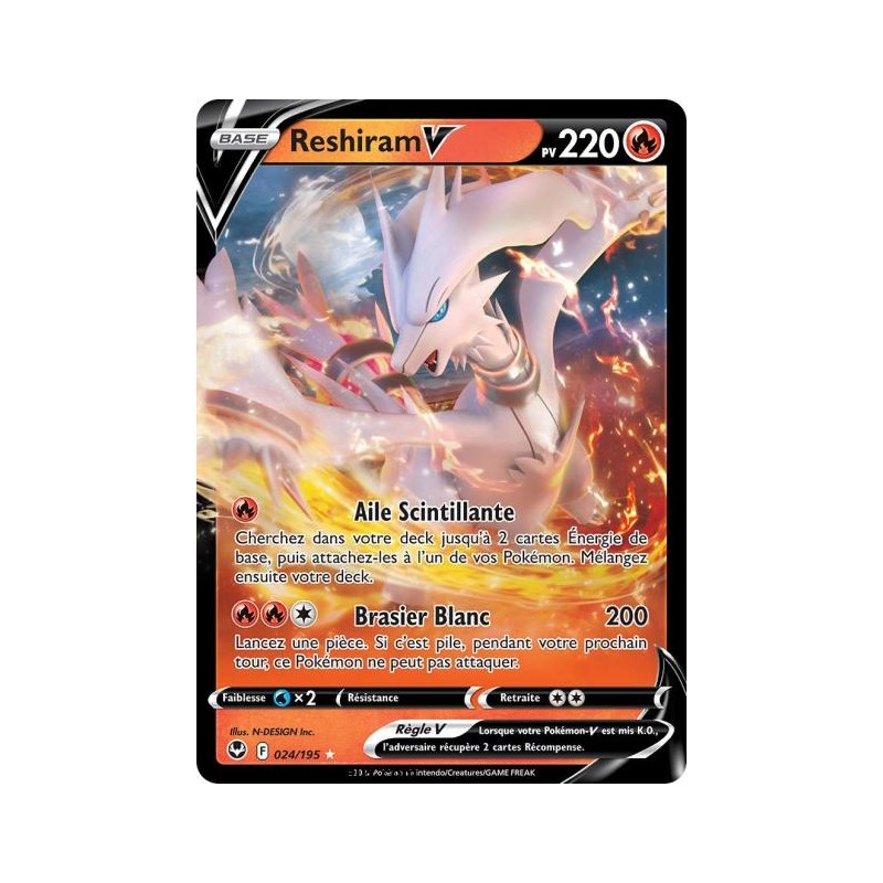 Carte Pokémon EB12 024/195 Reshiram V