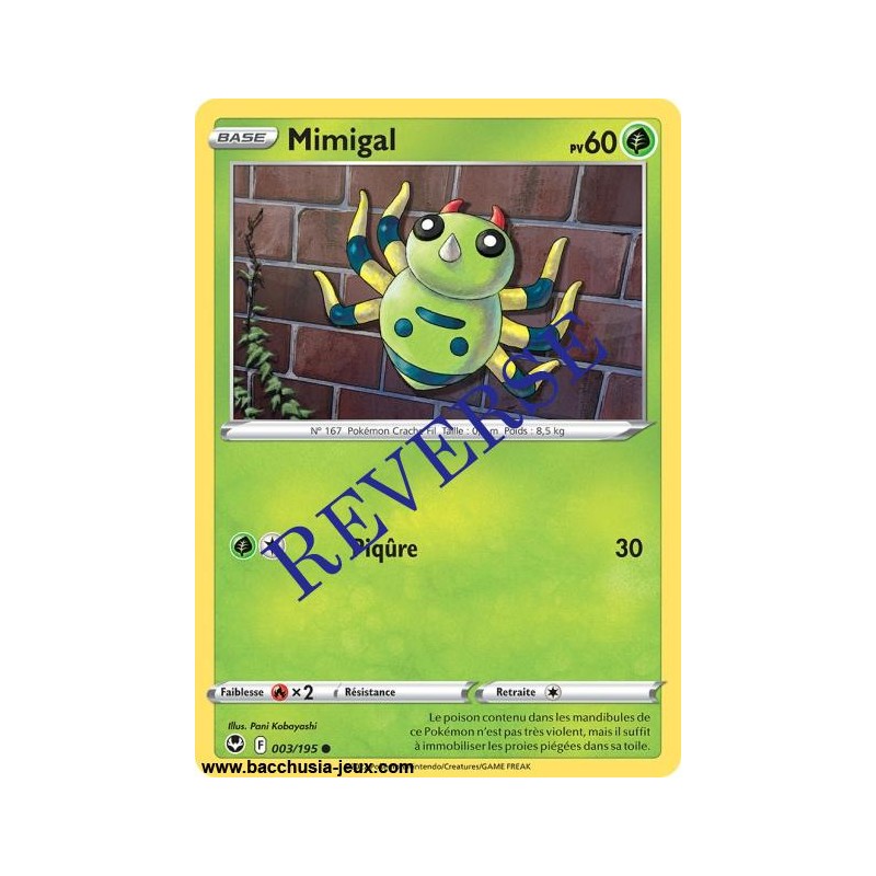 Carte Pokémon EB12 003/195 Mimigal Reverse