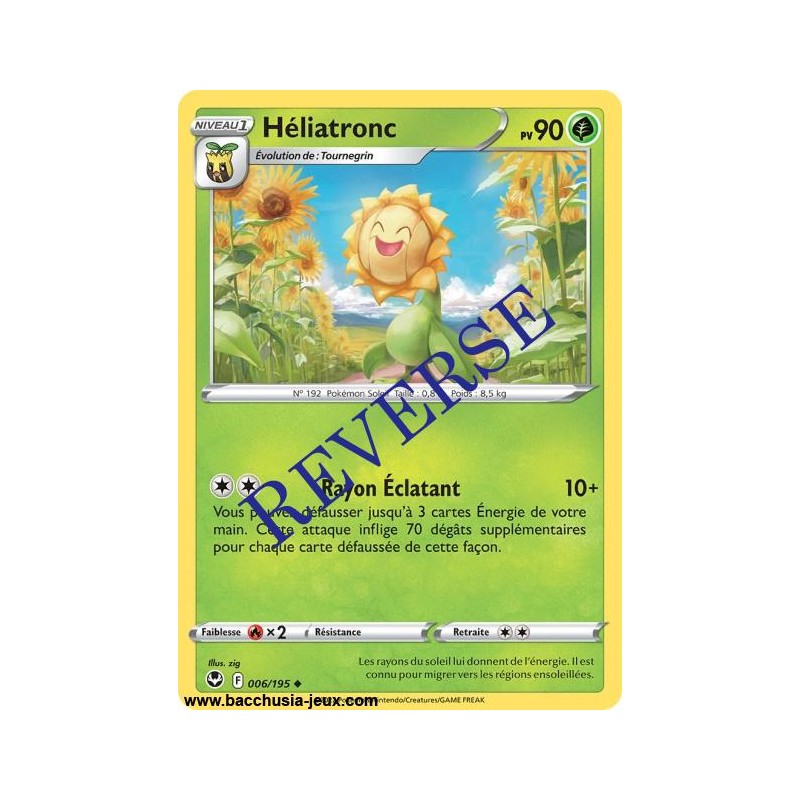 Carte Pokémon EB12 006/195 Héliatronc Reverse