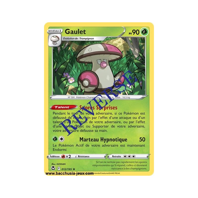 Carte Pokémon EB12 012/195 Gaulet RARE Reverse