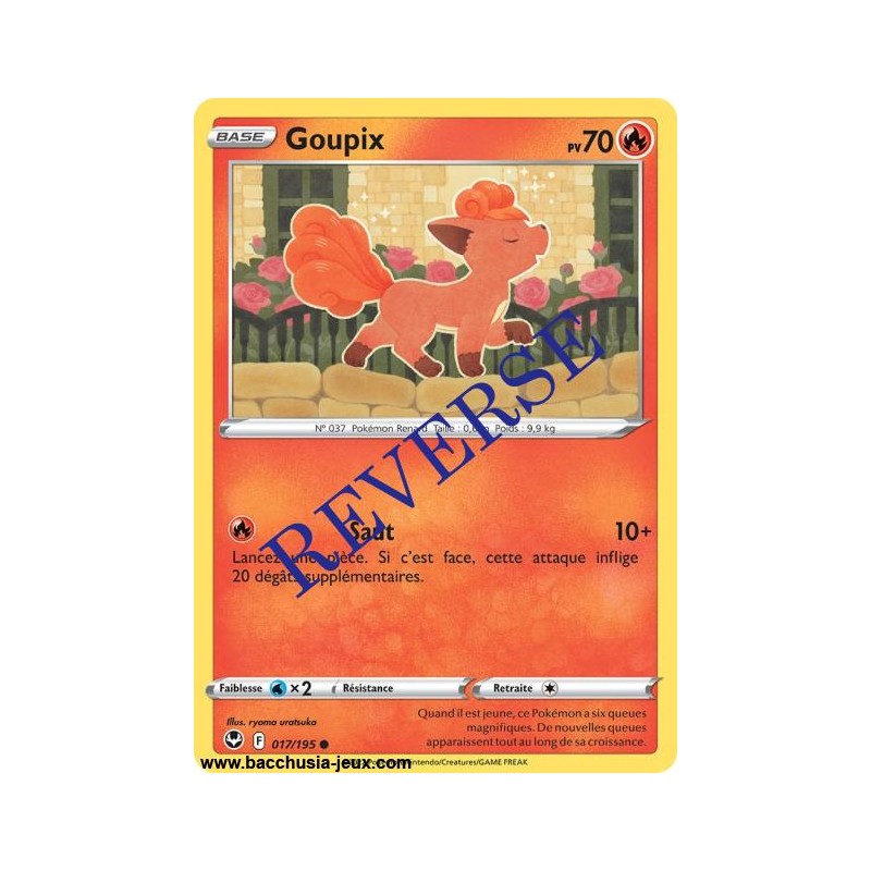 Carte Pokémon EB12 017/195 Goupix Reverse