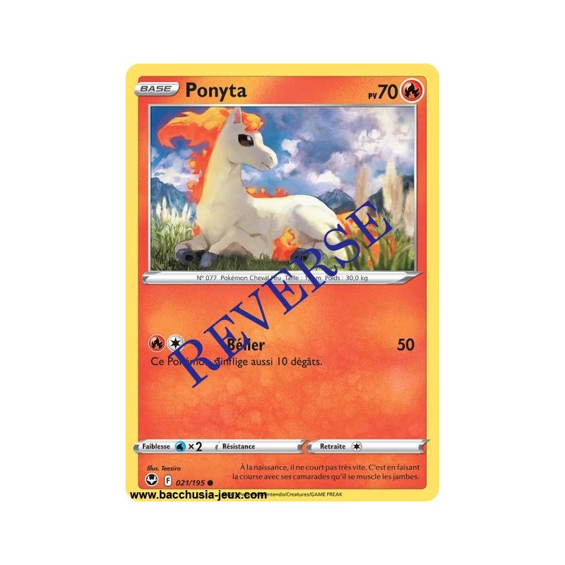 Carte Pokémon EB12 021/195 Ponyta Reverse
