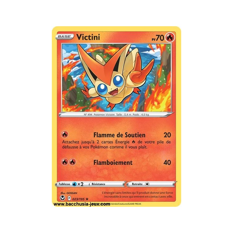 Carte Pokémon EB12 023/195 Victini RARE
