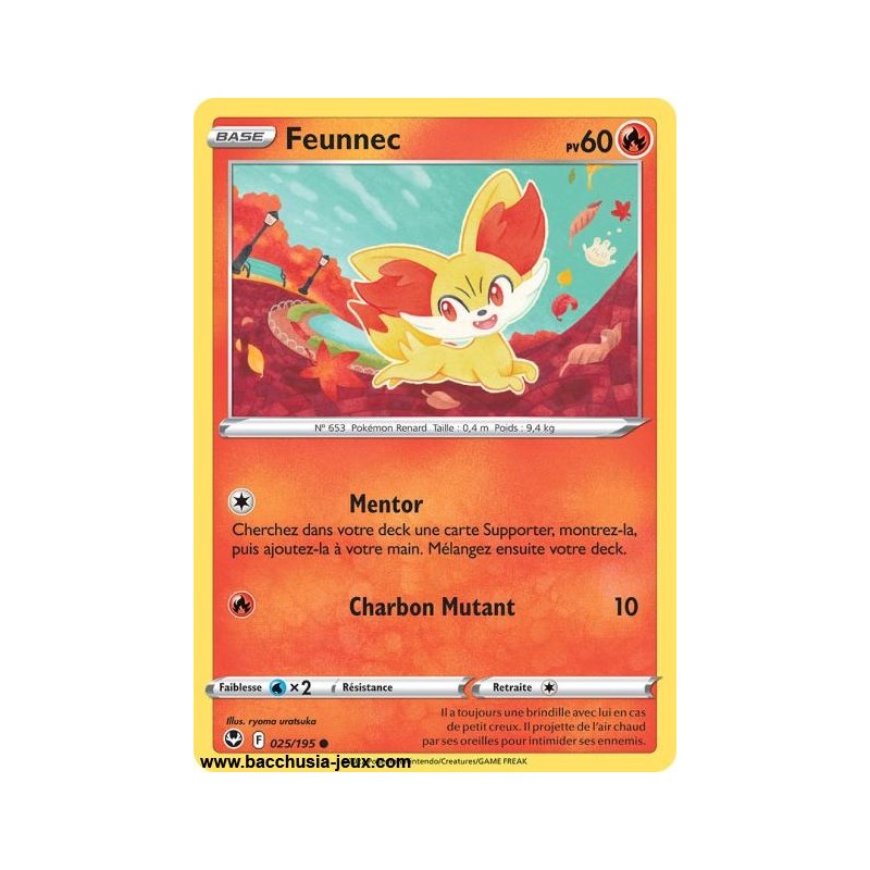 Carte Pokémon EB12 025/195 Feunnec